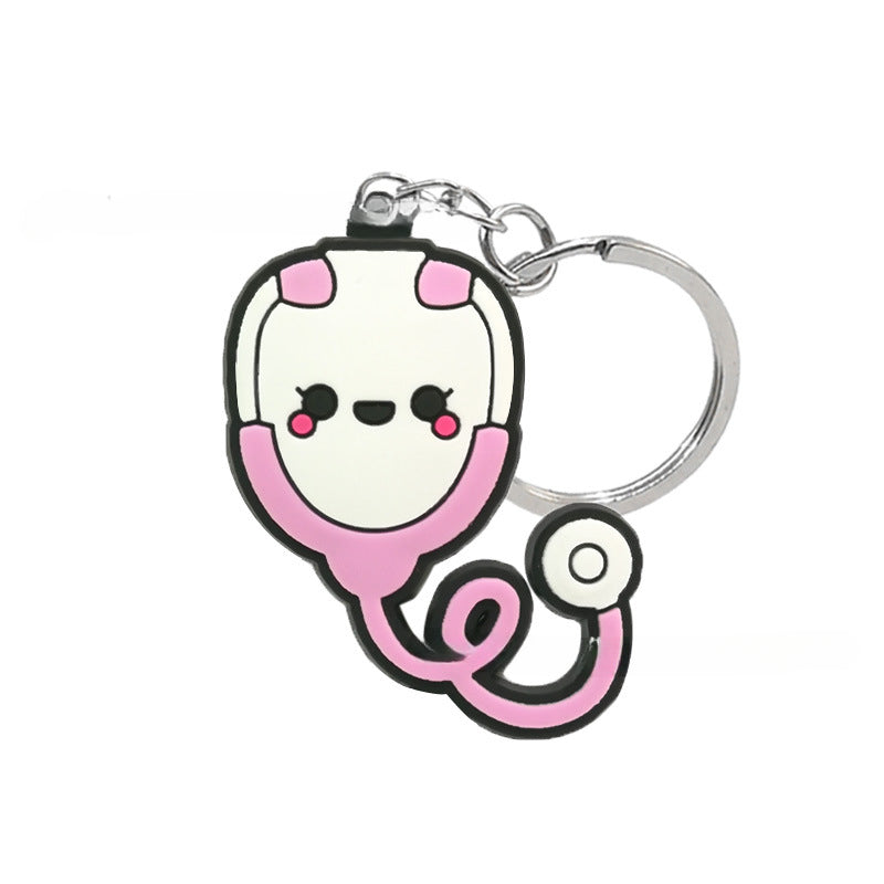 Wholesale 10PCS Medical Series PVC Keychains